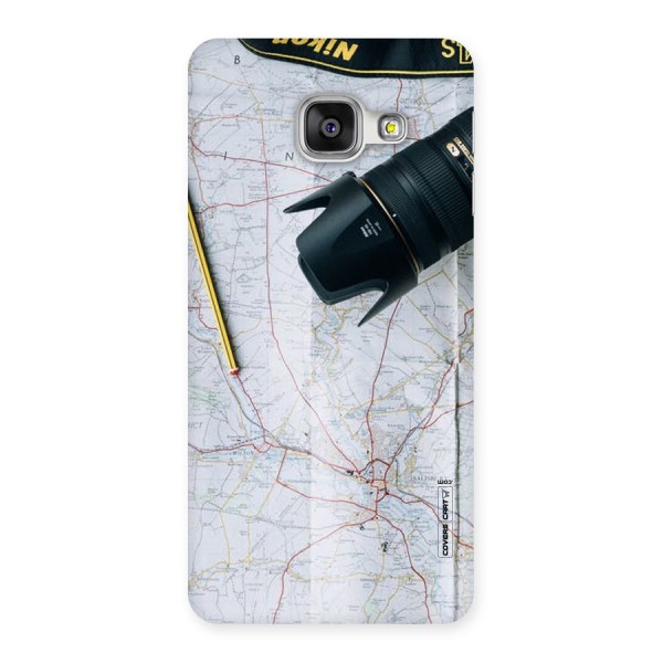 Map And Camera Back Case for Galaxy A3 2016