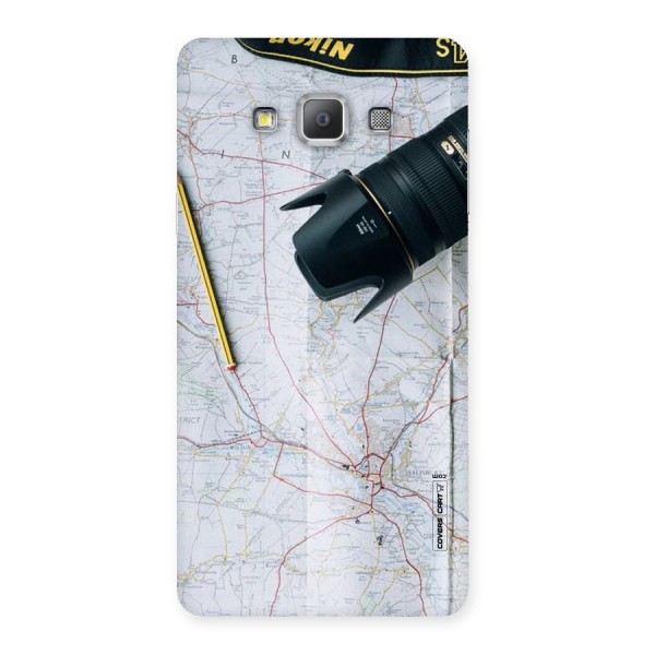 Map And Camera Back Case for Galaxy A7