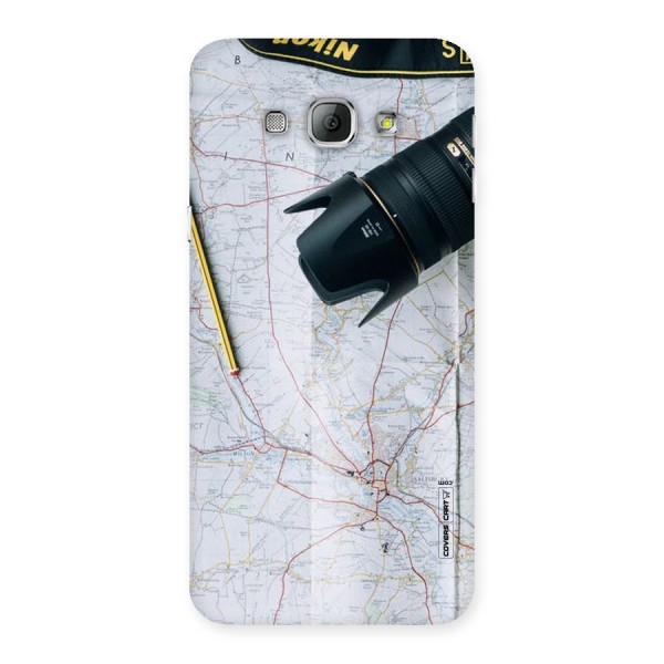 Map And Camera Back Case for Galaxy A8