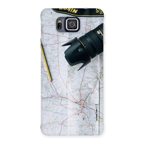 Map And Camera Back Case for Galaxy Alpha