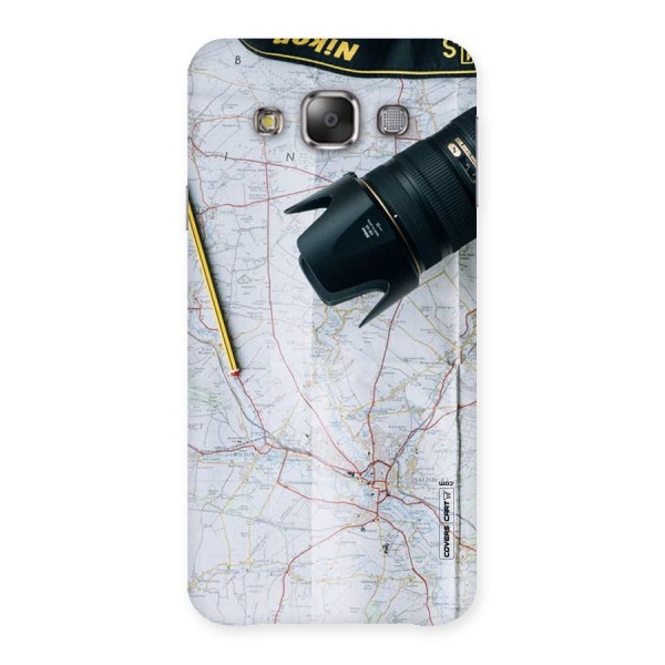 Map And Camera Back Case for Galaxy E7