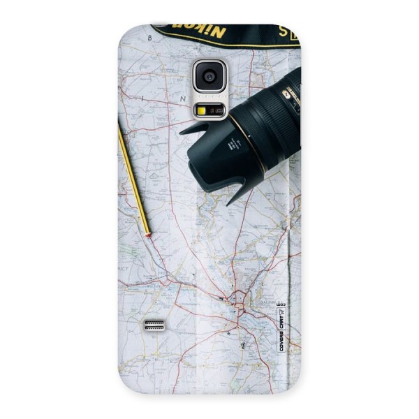 Map And Camera Back Case for Galaxy S5 Mini