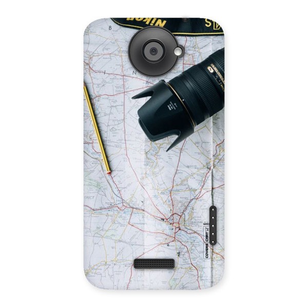 Map And Camera Back Case for HTC One X