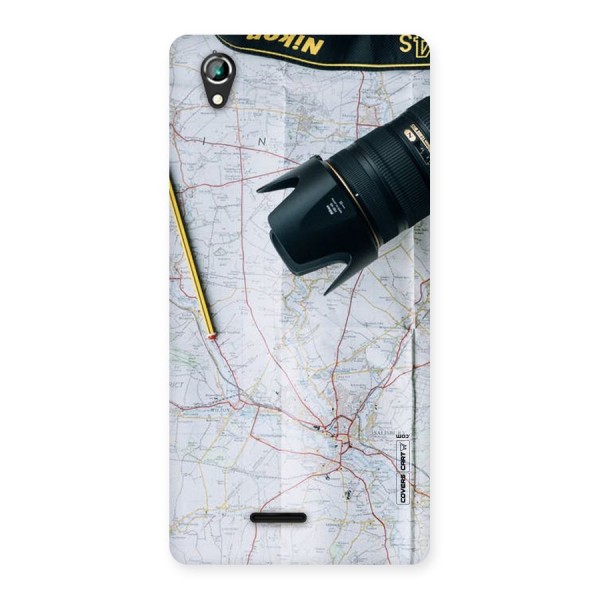 Map And Camera Back Case for Lava Iris 800