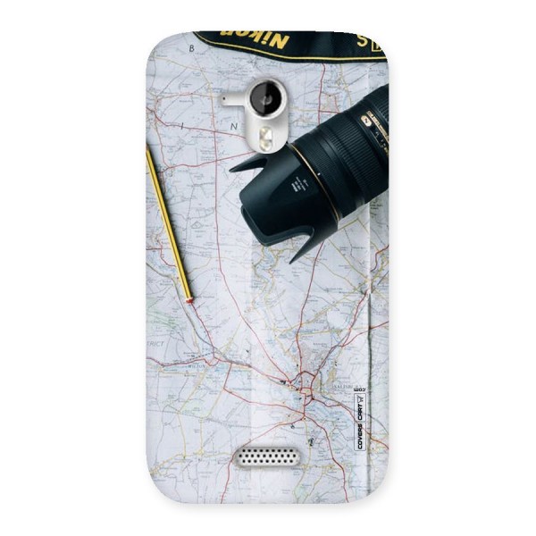 Map And Camera Back Case for Micromax Canvas HD A116
