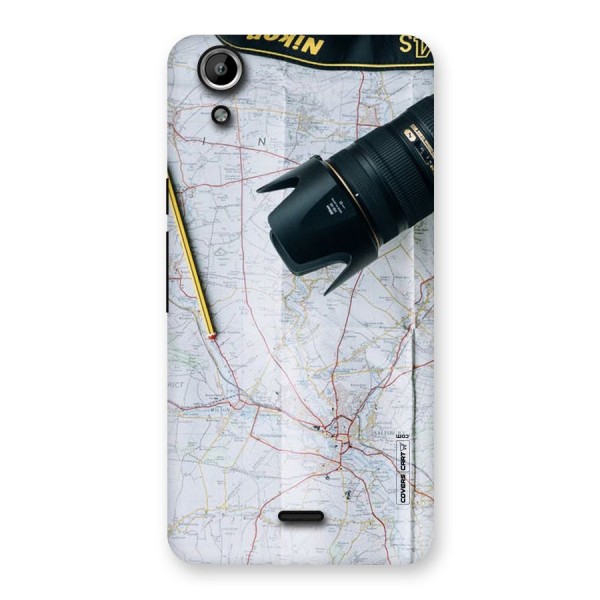Map And Camera Back Case for Micromax Canvas Selfie Lens Q345