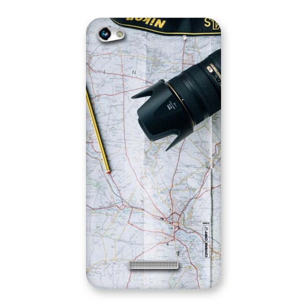 Map And Camera Back Case for Micromax Hue 2
