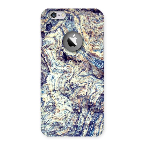 Marble Pattern Back Case for iPhone 6 Logo Cut