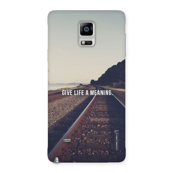 Meaning To Life Back Case for Galaxy Note 4