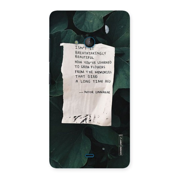 Memories Back Case for Lumia 540