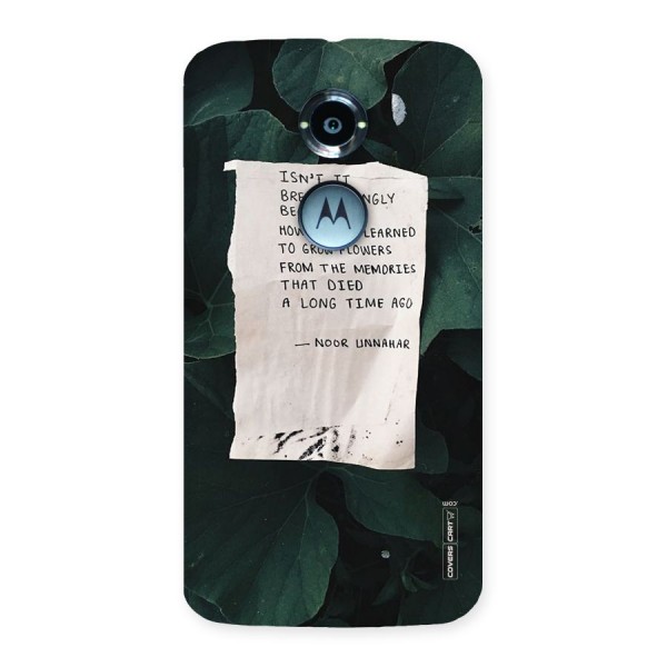 Memories Back Case for Moto X 2nd Gen
