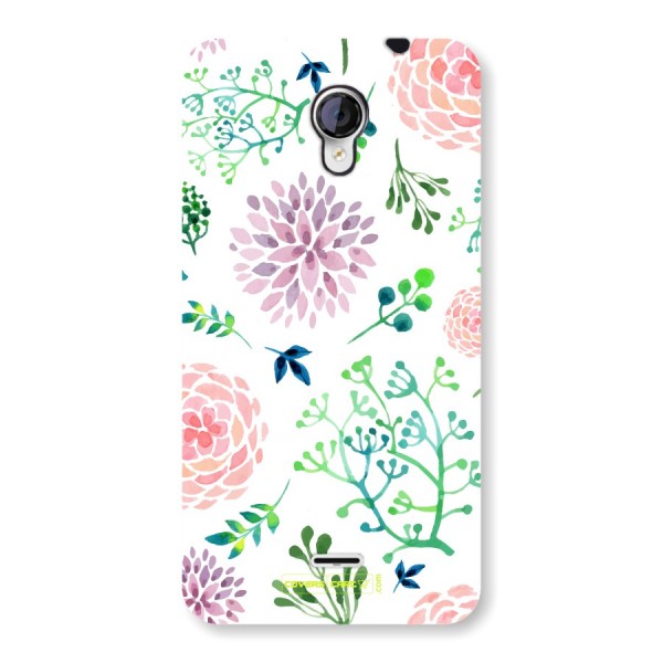 Fresh Floral Back Case for Micromax A106 Unite 2