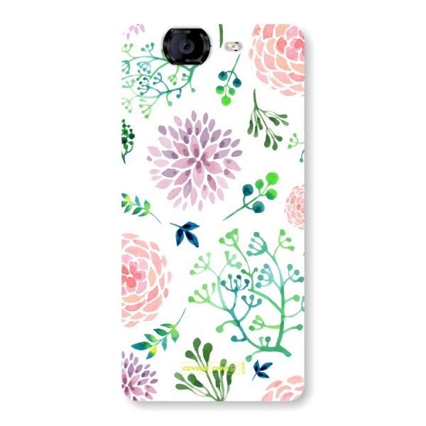 Fresh Floral Back Case for Micromax A350 Canvas Knight