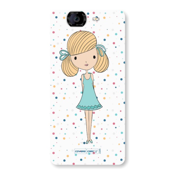 Cute Girl Back Case for Micromax A350 Canvas Knight