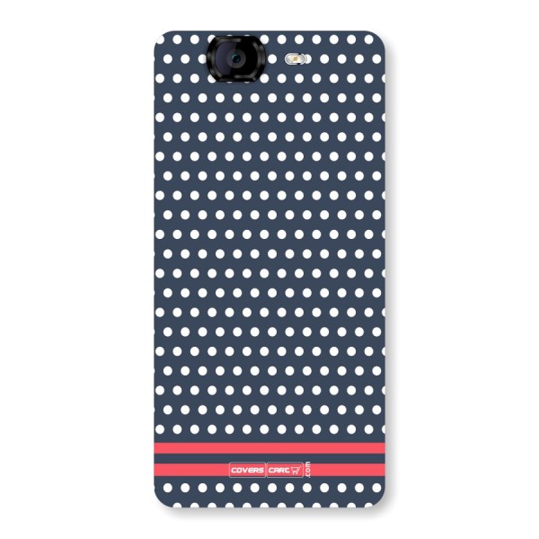 Classic Polka Dots Back Case for Micromax A350 Canvas Knight