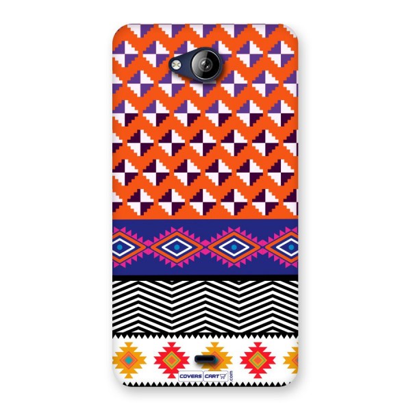 Mixed Pattern Aztec Back Case for Canvas Play Q355