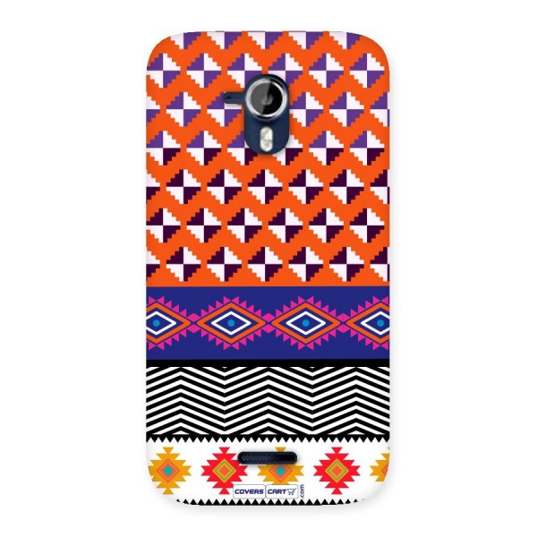Mixed Pattern Aztec Back Case for Micromax Canvas Magnus A117