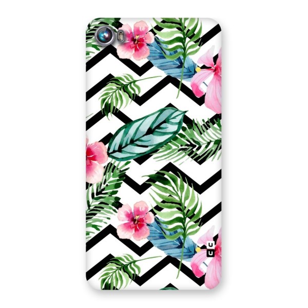 Modern Flowers Back Case for Micromax Canvas Fire 4 A107