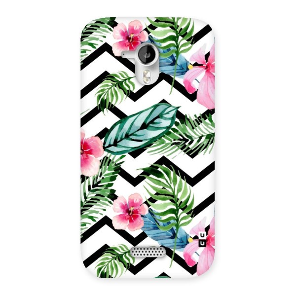 Modern Flowers Back Case for Micromax Canvas HD A116