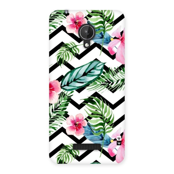 Modern Flowers Back Case for Micromax Canvas Spark Q380