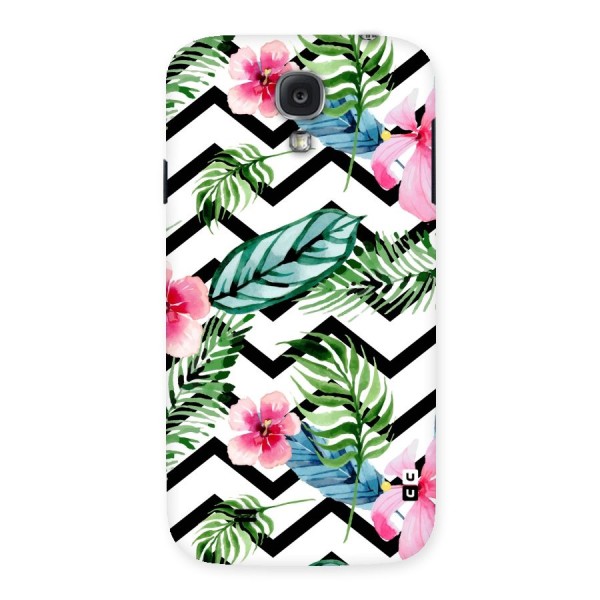 Modern Flowers Back Case for Samsung Galaxy S4