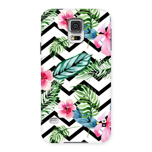 Modern Flowers Back Case for Samsung Galaxy S5