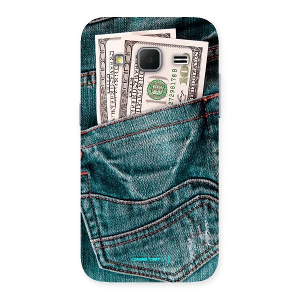 Money in Jeans Back Case for Galaxy Core Prime
