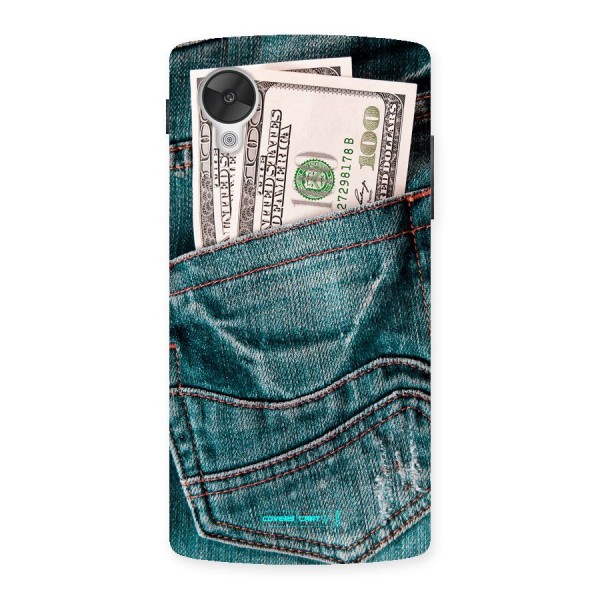 Money in Jeans Back Case for Google Nexsus 5
