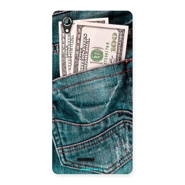 Money in Jeans Back Case for Lava Iris 800