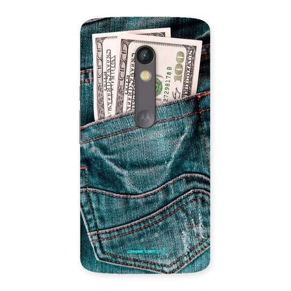 Money in Jeans Back Case for Moto X Play