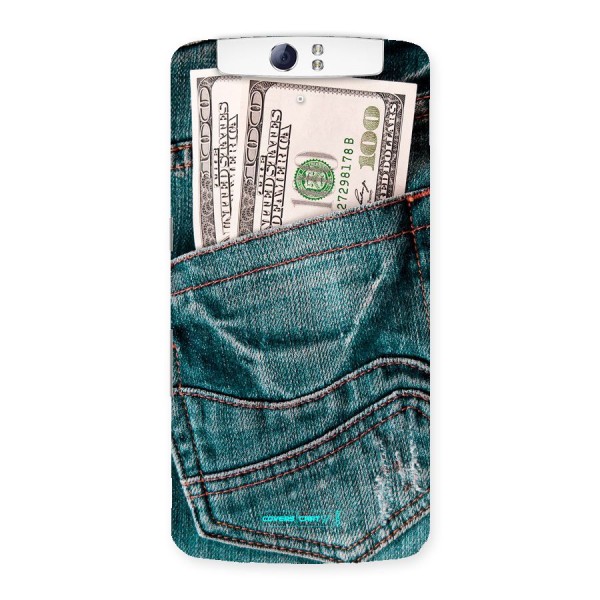 Money in Jeans Back Case for Oppo N1