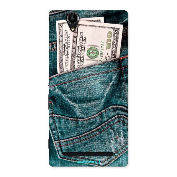 Money in Jeans Back Case for Sony Xperia T2