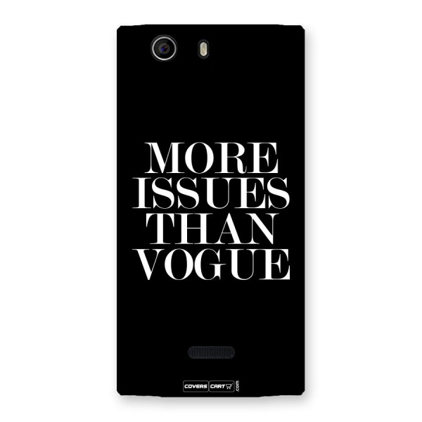 More Issues than Vogue (Black) Back Case for Canvas Nitro 2 E311