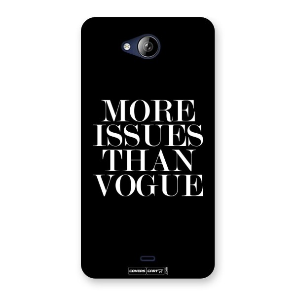 More Issues than Vogue (Black) Back Case for Canvas Play Q355