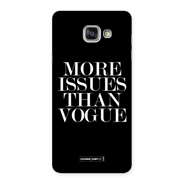 More Issues than Vogue (Black) Back Case for Galaxy A7 2016