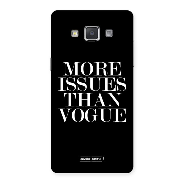 More Issues than Vogue (Black) Back Case for Galaxy Grand 3