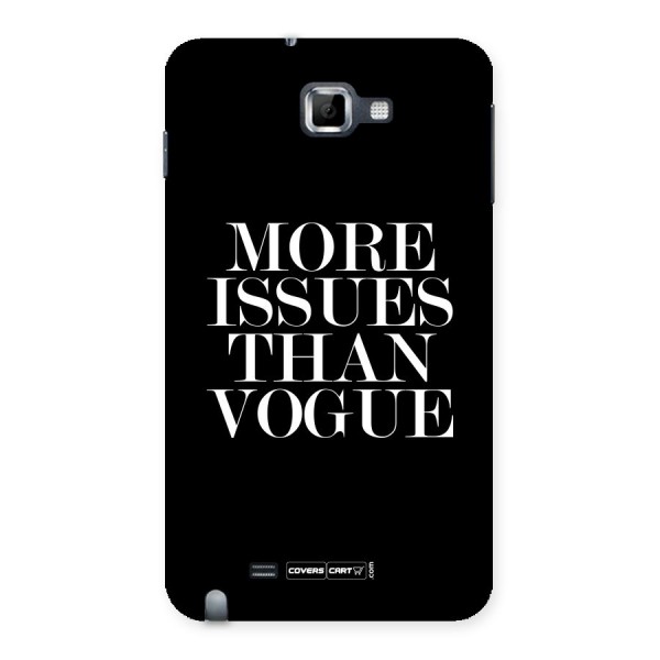 More Issues than Vogue (Black) Back Case for Galaxy Note