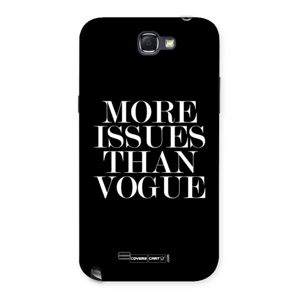 More Issues than Vogue (Black) Back Case for Galaxy Note 2