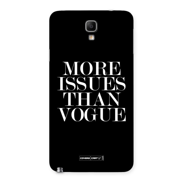 More Issues than Vogue (Black) Back Case for Galaxy Note 3 Neo