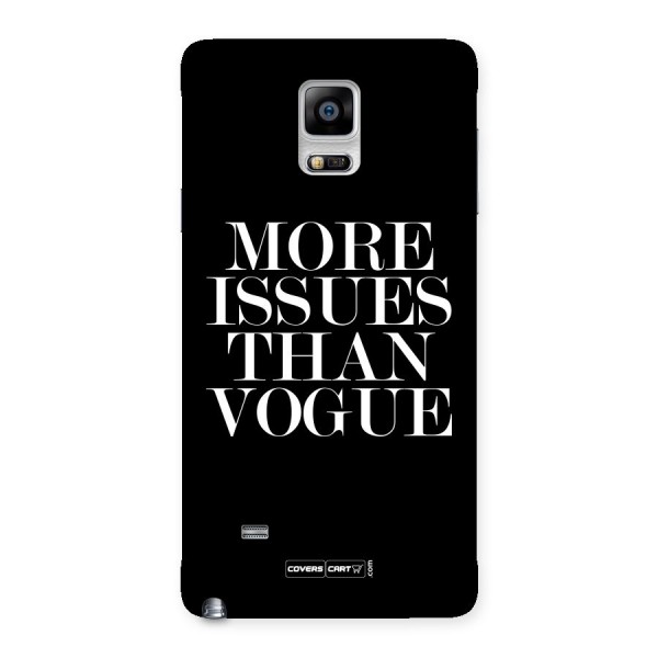 More Issues than Vogue (Black) Back Case for Galaxy Note 4
