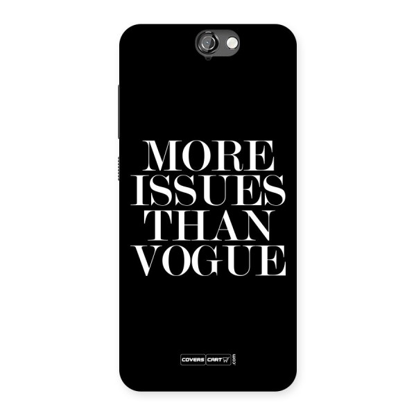 More Issues than Vogue (Black) Back Case for HTC One A9