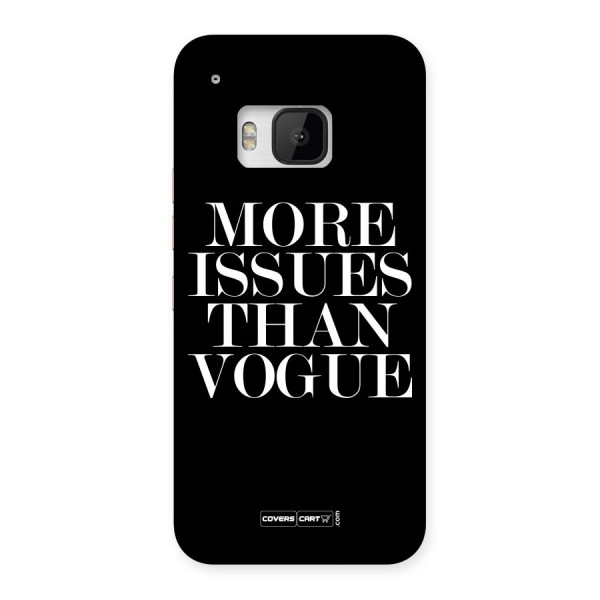 More Issues than Vogue (Black) Back Case for HTC One M9
