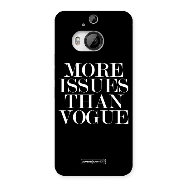More Issues than Vogue (Black) Back Case for HTC One M9 Plus