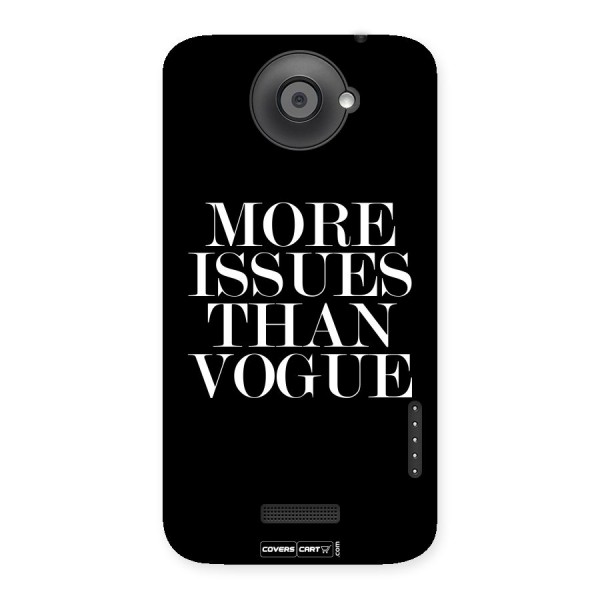 More Issues than Vogue (Black) Back Case for HTC One X