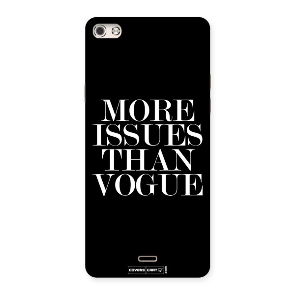 More Issues than Vogue (Black) Back Case for Micromax Canvas Silver 5