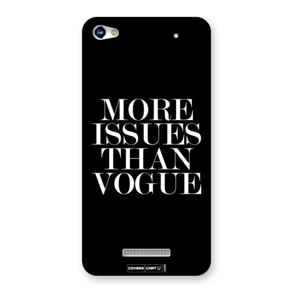 More Issues than Vogue (Black) Back Case for Micromax Hue 2