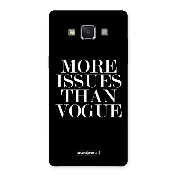 More Issues than Vogue (Black) Back Case for Samsung Galaxy A5
