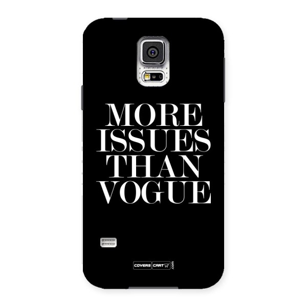 More Issues than Vogue (Black) Back Case for Samsung Galaxy S5
