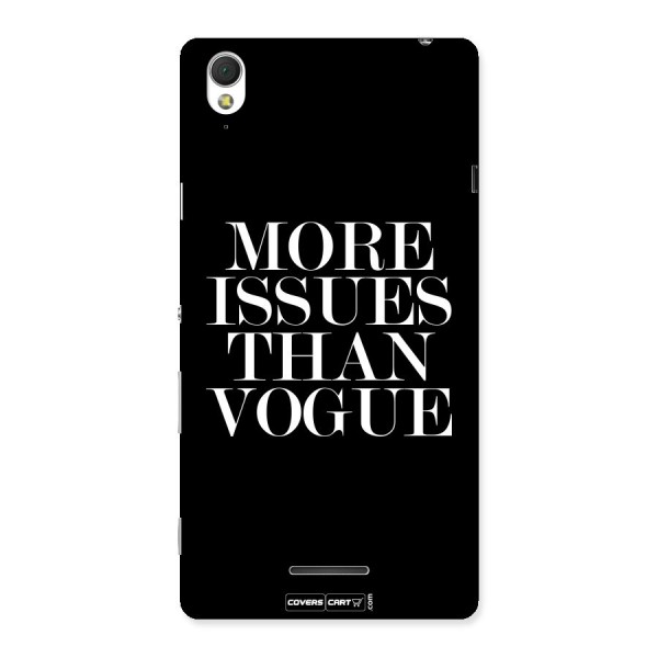 More Issues than Vogue (Black) Back Case for Sony Xperia T3
