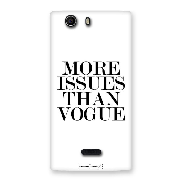 More Issues than Vogue (White) Back Case for Canvas Nitro 2 E311